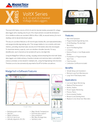 Thumbnail of document Data Sheet - VoltX Voltage Data Logger
